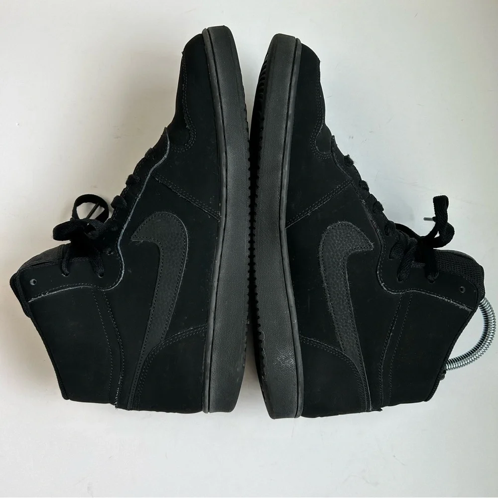 Nike Ebernon High Top Mid SE Triple Black Men's Basketball Athletic Shoes Gym